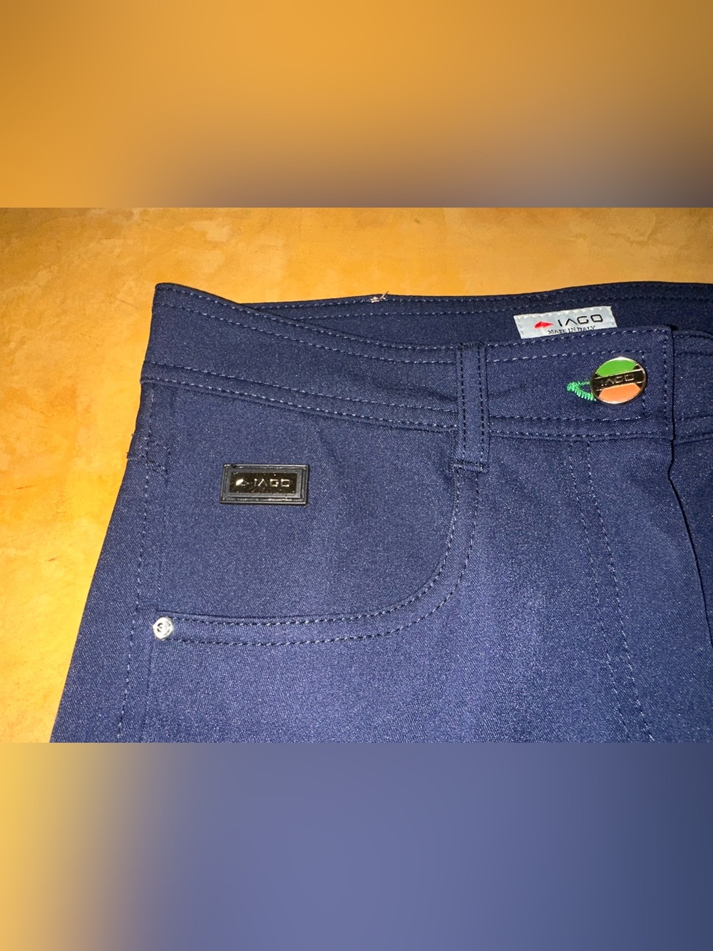 Iago Italia Equestrian Riding Breeches in Navy, Size 24, GUC! - Picture 4 of 14